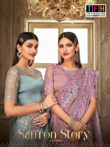 Saffron Story 2nd Edition By Tfh Designer Partywear Saree Collection